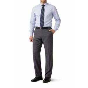Jos A Bank Men’s Herringbone Dress Pants Gray 48 Regular 43” Waist